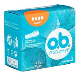 Тампоны ob ProComfort супер 8шт