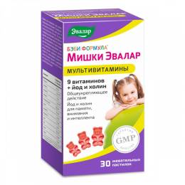 Бэби Формула Мишки Мультивитамины жевательные пастилки30