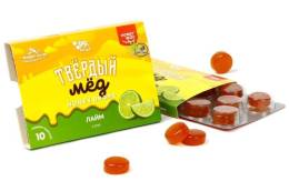 Твердый мед Карамель медовая Лайм 30г