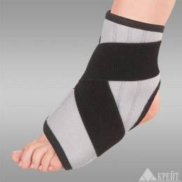 Бандаж на голеностопный сустав серый F 218 универсальный размер