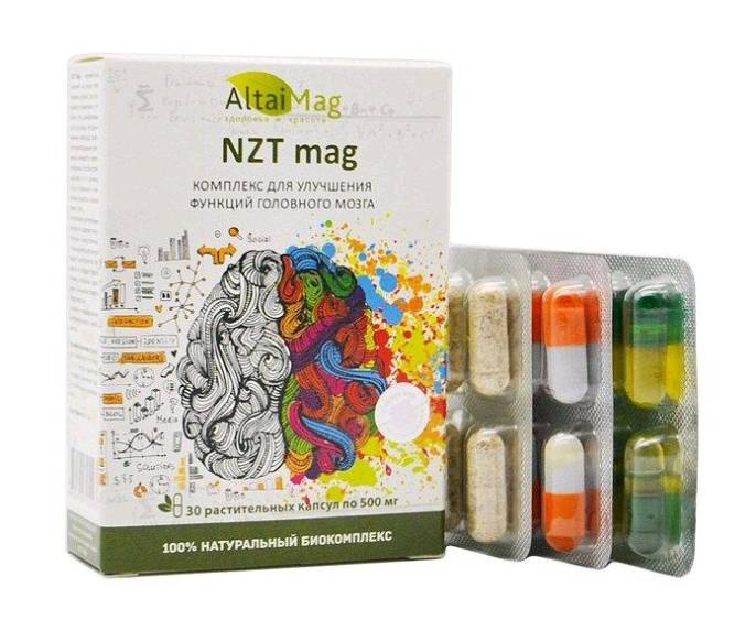 NZT mag для улучшения мозговой деятельности 30 капсул