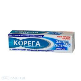 Корега Крем для фиксации зубных протезов Мятный 40г