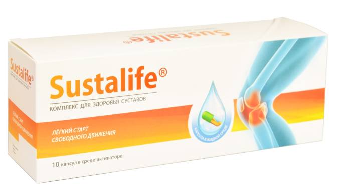 Сусталайф Sustalife для здоровья суставов 10 капсул