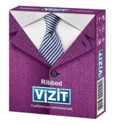 Презервативы VIZIT Ribbed Ребристые 3 шт