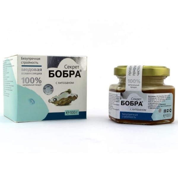 Секрет бобра с хитозаном - для коррекции веса, 100 гр.