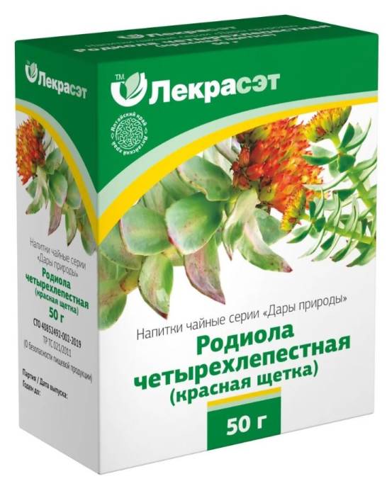 Красная щетка Родиола четырехчленная чайный напиток 50г