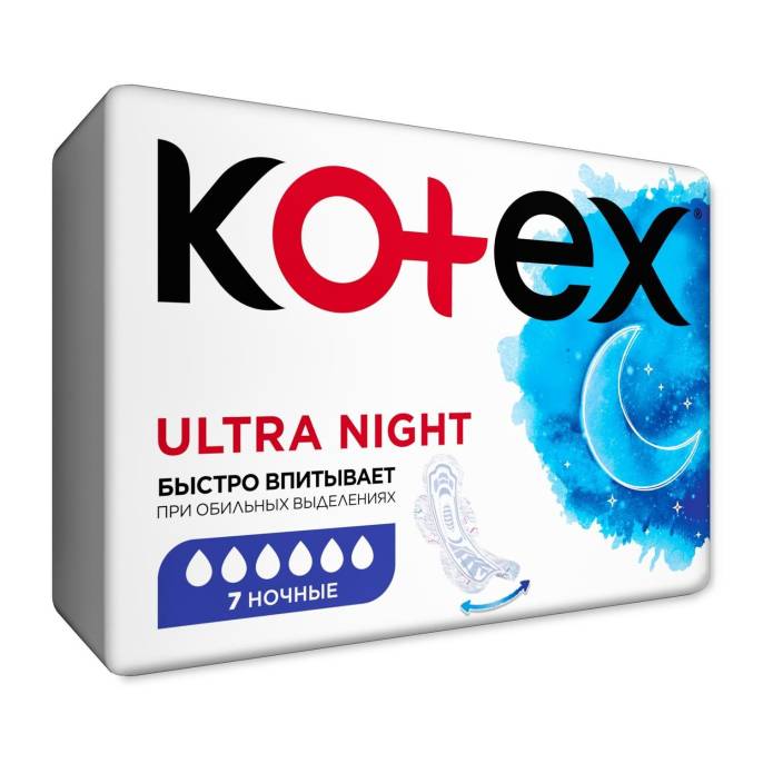 Прокладки Kotex Котекс Ультра сетч Найт №7
