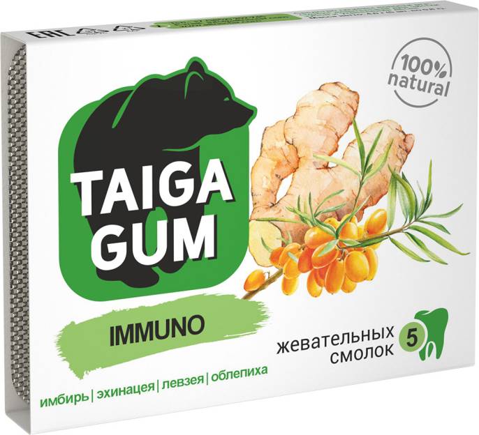 Смолка жевательная Taiga Gum Иммуно