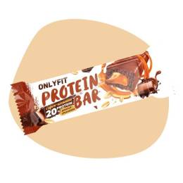 Батончик OnlyFit глазированный с крем начинкой Арахис шоколад 50г