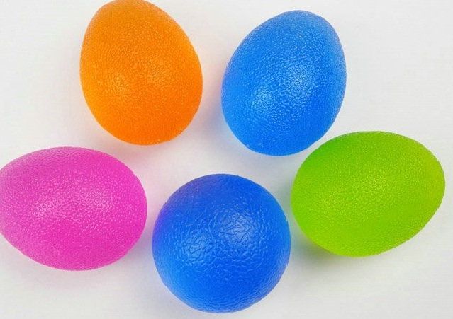 Мяч для тренировки кисти Ортосила L 0300F жесткий синий