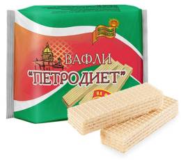 Вафли Невские Петродиет топленое молоко на фруктозе 95 г