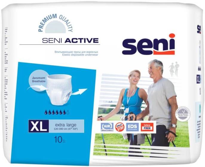 Трусики Seni San activ extra large впитывающие 10шт