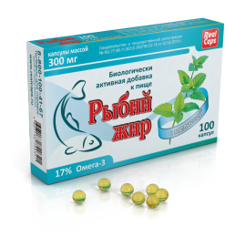 Рыбий жир мелисса 300мг 100 капсул