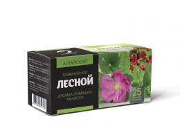 Чай травяной Лесной с шиповником дущицей ромашкой и мелиссой 25 пакетиков
