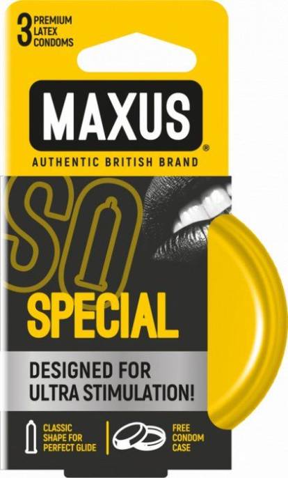 Презервативы MAXUS Special точечно ребристые 3 шт