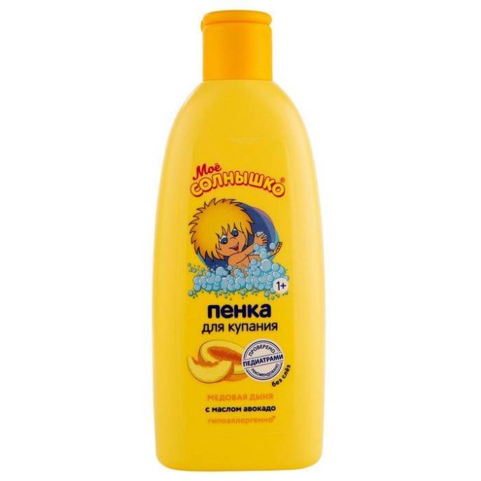 Мое солнышко Пенка гель для купания детская Медовая дыня