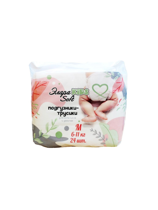 Подгузники трусики ЭлараKIDS детские Soft M 24шт