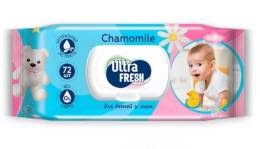 Салфетки влажные Ultra Fresh Baby для детей и мам 72шт