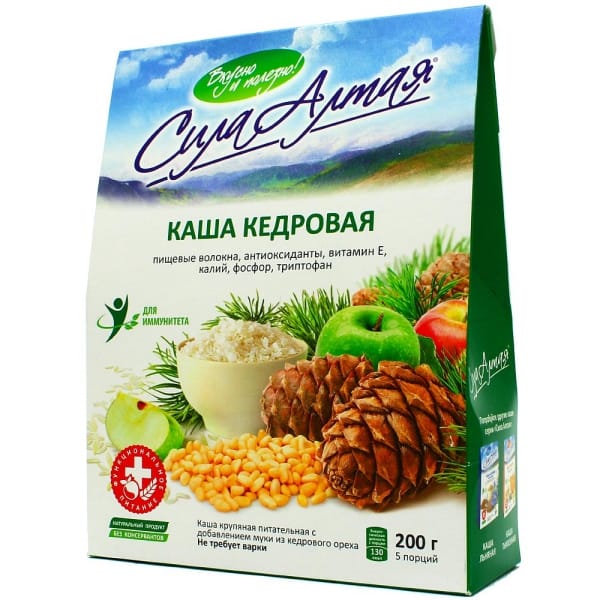 Каша кедровая «Сила Алтая» питательная, 200 гр.