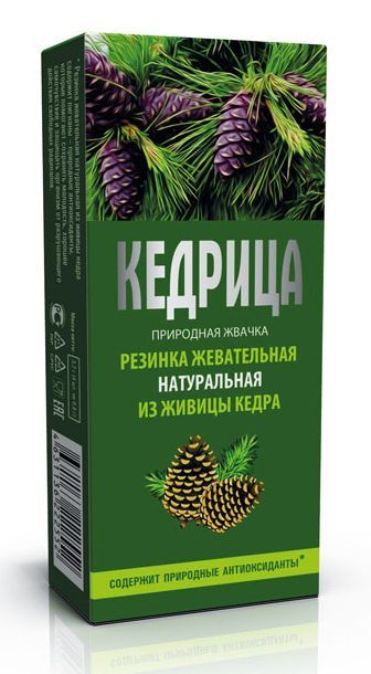 Смолка жевательная кедровая Кедрица 4шт