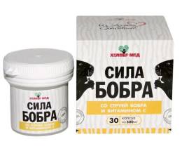Сила Бобра с струей бобра и витамином С 30 капсул