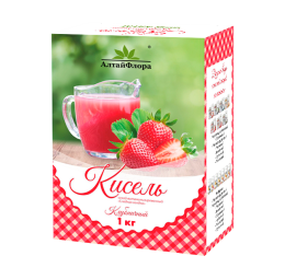 Кисель Сладкая ягодка Клубничный коробка 1кг