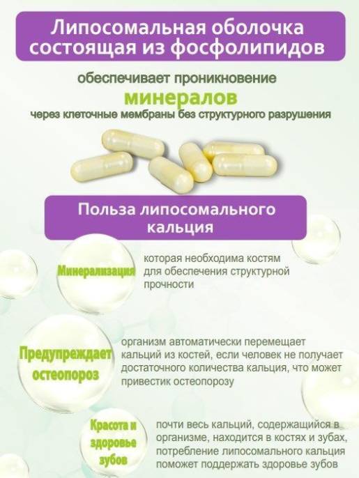 Липосомальный кальций БАД Nutricare Liposomal 60 капсул
