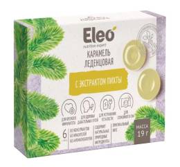 Карамель леденцовая Eleo с экстрактом пихты 6шт