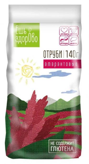 ЕШЬ ЗДОРОВО Амарантовые отруби безглютеновые 140г