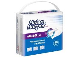 Пеленки впитывающие детские Helen Harper Хелен Харпер 60 на 60 30шт