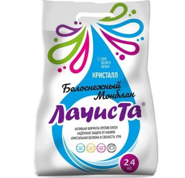 Лачиста Порошок стиральный для белого 24кг