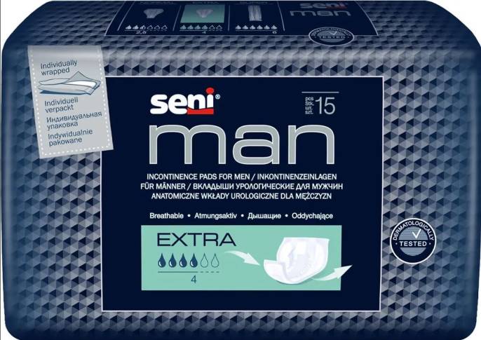 Вкладыши урологические Bella Seni Man Экстра 15 шт
