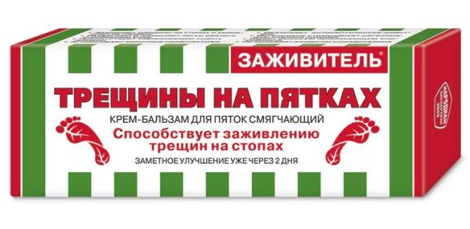 Заживитель Пятки и трещины крем бальзам для ног 75мл