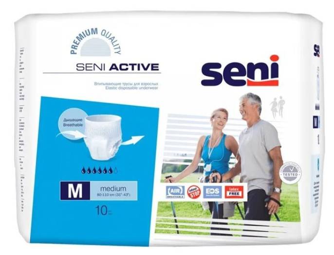 Трусики Seni Active 2 Medium впитывающие для взрослых 10шт