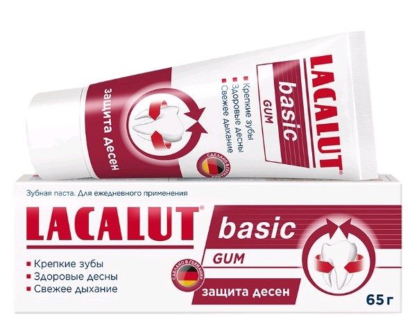 Lacalut Зубная паста Basic Gum здоровые десны 65г