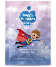Шипучая соль для ванны Для настоящего Super героя Happy Bubbles 100г