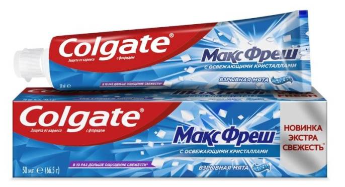 Colgate Зубная паста МаксФреш Взрывная мята 50мл