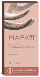 Марал Контроль углеводного обмена бальзам 100г