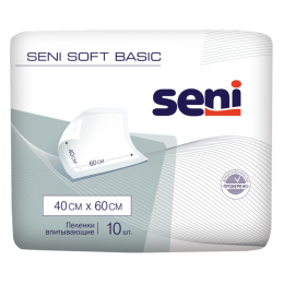 Пеленки Seni Сени Софт Basic 40 на 60 10шт