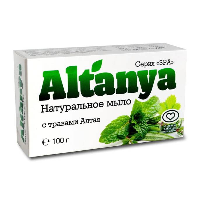 Натуральное мыло с травами Алтая, 100 гр.
