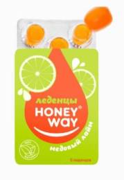 Твердый мед Леденцы HoneyWay Медовое яблоко 18г