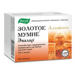 Мумие золотое Эвалар №200