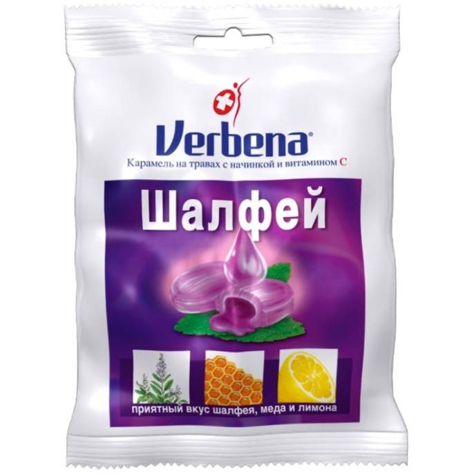 Карамель Вербена шалфей 60 г