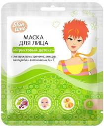 Маска для лица Skin ture тканевая Фруктовый детокс