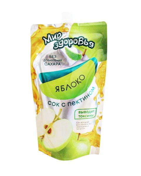 Мир Здоровья Сок Яблочный с пектином без сахара 300г