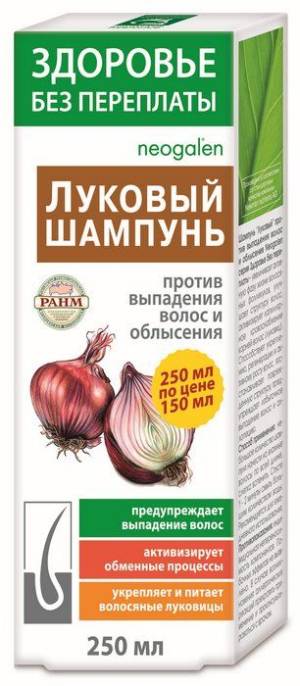 Шампунь Луковый против выпадения волос и облысения