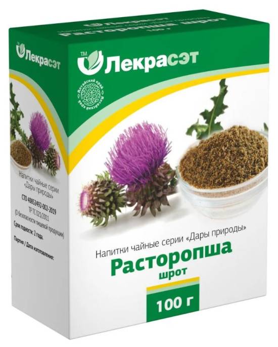 Расторопша шрот чайный напиток 100г