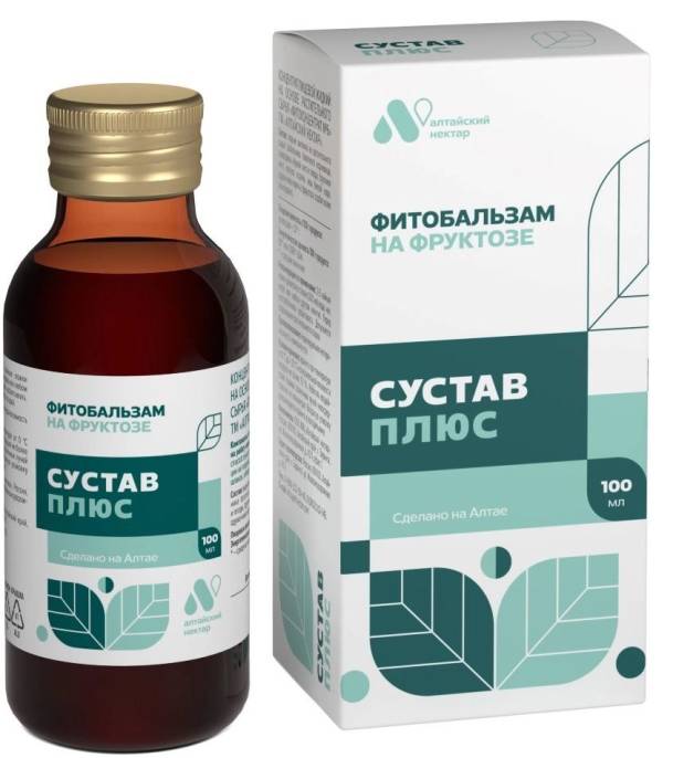 Фитобальзам СУСТАВ на фруктозе Алтайский нектар 100мл