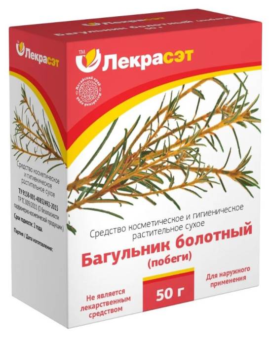 Багульник побеги косметическое средство Лекра Сэт 50г
