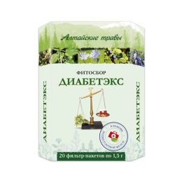 Фитосбор Диабетэкс при сахарном диабете серия Алтайские травы